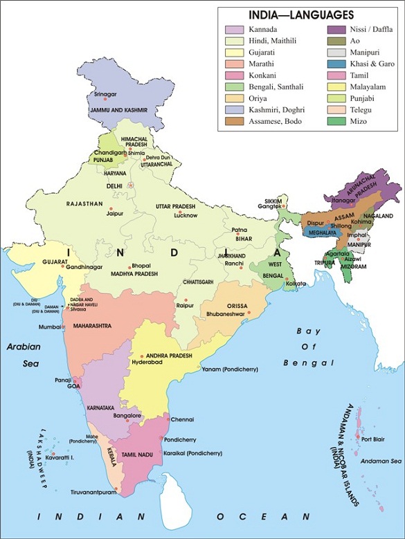 india-language-map